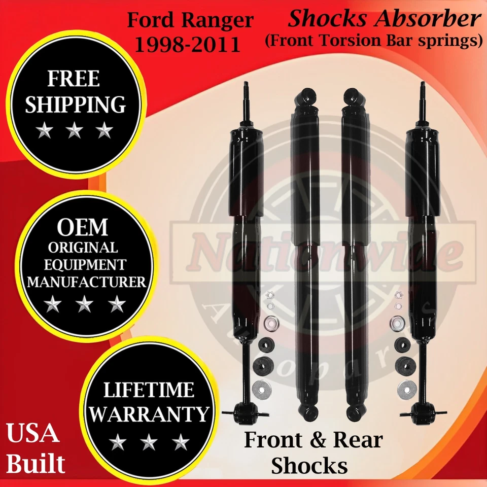 Amortiguadores delanteros y traseros Gabriel OEM para Ford Ranger 1998-2011 garantía de por vida Foto 1 de 4