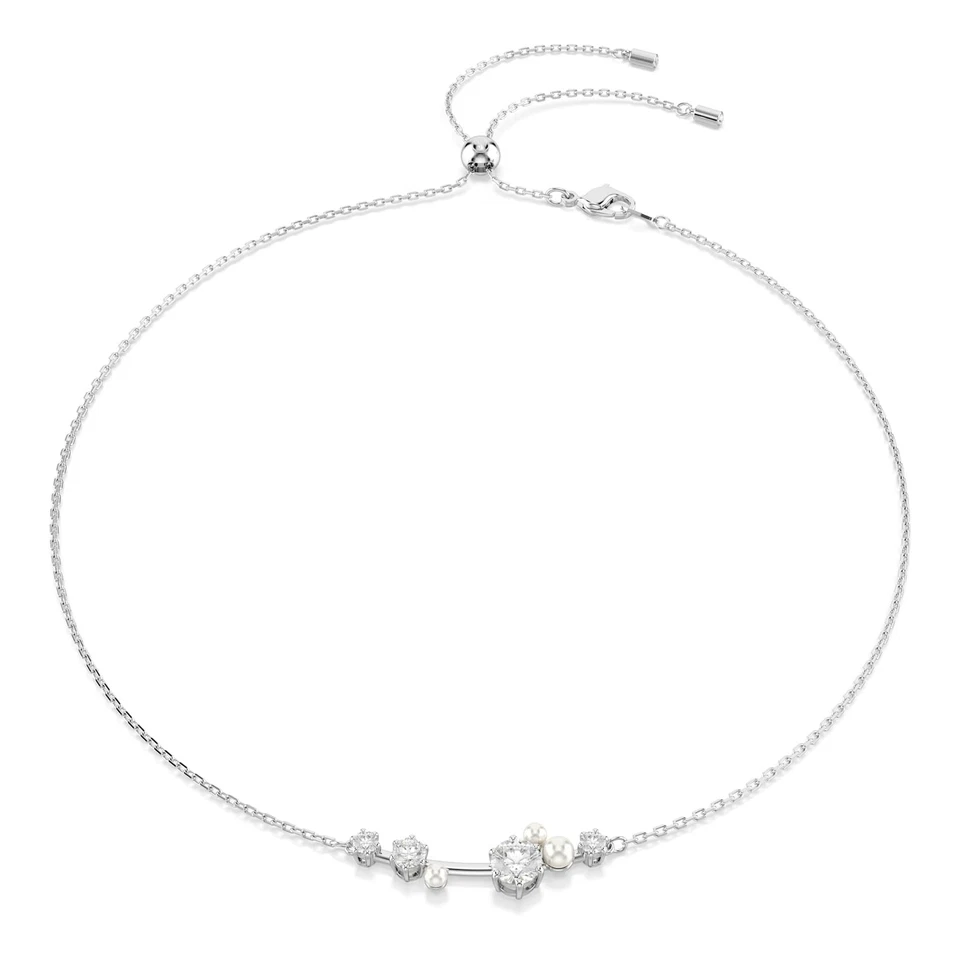 Swarovski Constella Necklace Crystal Pearl Round Cuts Rhodium 5705626