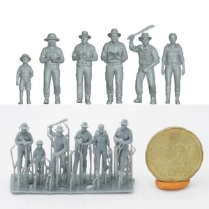 Figuras de expedición 1/87 maqueta de tren h0, modelismo 1:87, juego de diorama - Imagen 1 de 3