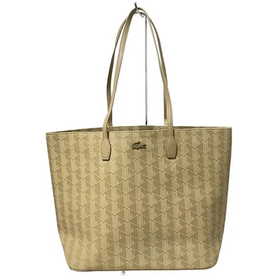 Auténtico bolso de mano Lacoste - beige blanco PVC Foto 1 de 4