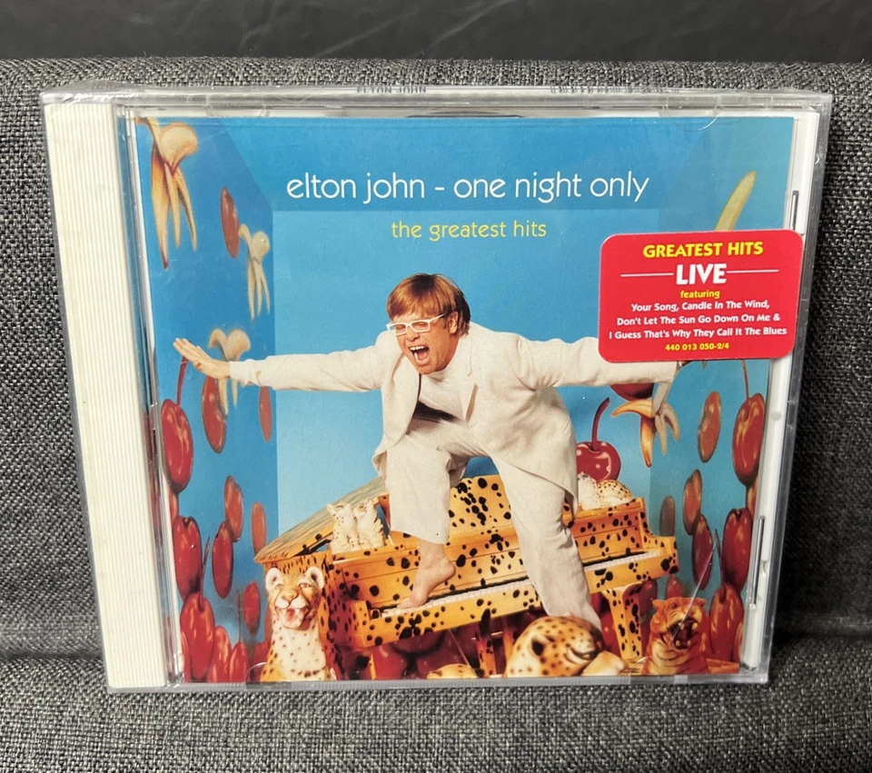 Elton John One Night Only Greatest Hits Live New Sealed CD with Hype Sticker - Image 1 of 4