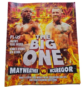 FLOYD MAYWEATHER Jr. VS. CONOR MCGREGOR MAGAZINE COVER OF LAS VEGAS WEEKLY - Picture 1 of 7