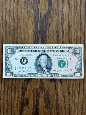 1977 $100 Federal Reserve Note Virginia Serie E 09988272 A - Image 1 of 4