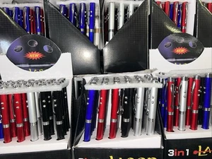 36pcs  Laser Pointer Ballpoint Pens Red Point Visible Beam Lazer Flashlight - Picture 1 of 6