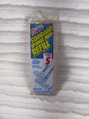 Vintage Quickie Standard Sponge Mop Refill Type S Natural Surface #0452 READ - Image 1 of 4