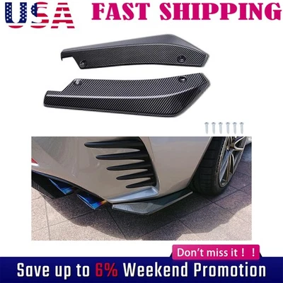 Difusor divisor parachoques trasero de fibra de carbono Canards para Audi S3 S4 RS3 RS4 A3 IVP Foto 1 de 4