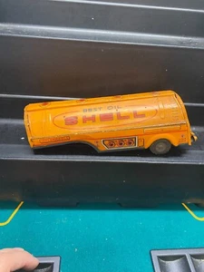 Camión cisterna vintage Japón con carcasa de metal estañado como nuevo - Imagen 1 de 11