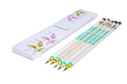 Eco-Friendly  Pencils Pack of 5|Pflanzbar Bleistifte Packung mit 5 Stück| VEGAN