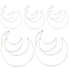 10Pcs Silver Metal Hoops DIY Dreamcatcher Rings Craft Ring