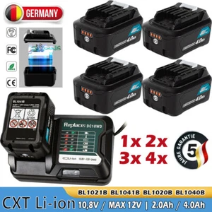 Cargador para batería Makita 12V 10,8V CXT 4Ah BL1041B BL1021B BL1040 BL1015 BL1016 - Imagen 1 de 53