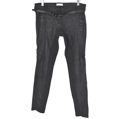 Sass & Bide Sculpted Real Leather Knit Contrast Pants Size 10 - Image 1 of 4