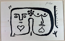 Antique "Freundschaft" Print Signed by Paul Klee Friendship Lithograph