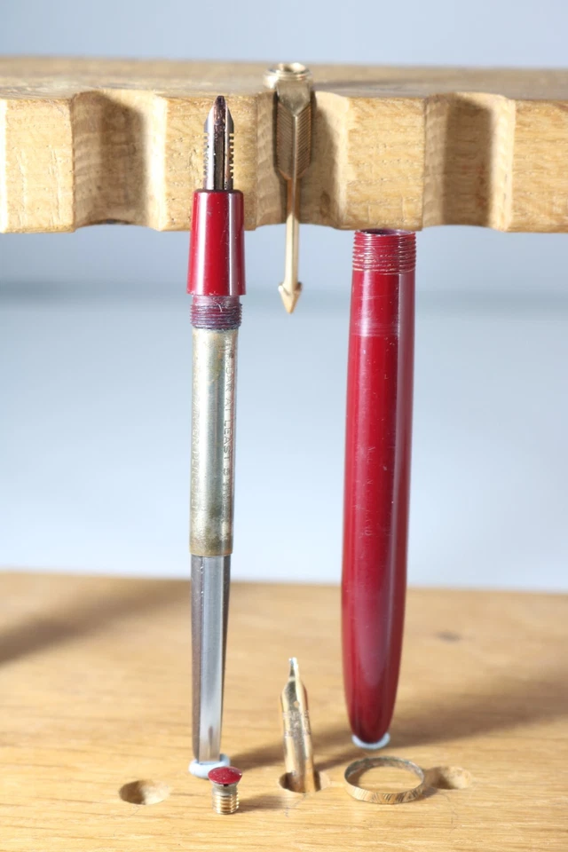 Vintage (c1960) Parker Duofold Slimfold Fountain Pen Parts, 6 Different Parts - Image 1 of 1