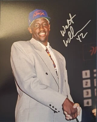 Walt Williams Sacramento Kings Signed 8x10 Draft Photo Autograph Pic Maryland - Image 1 of 2