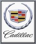 CADILLAC Wappen & Kranz Emblem & Skript, flexibler Kühlschrankmagnet, 42 MIL