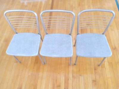 (3) Cosco Gate Leg Folding Chairs | Vintage Mid-Century Modern | TAN/Gold - Image 1 of 4
