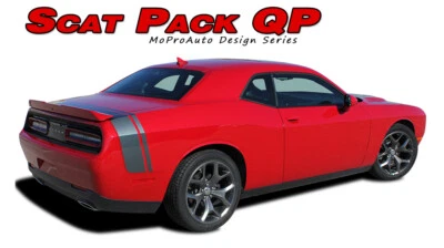 For 2011-2023 Dodge Challenger Scat Quarter Rear Trunk 3M Graphics Stripes Decal - Image 1 of 4