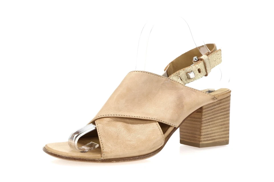 Womens ALBERTO FERMANI 160469 Camel Leather Slingback Sandals sz. 38 - Image 1 of 4