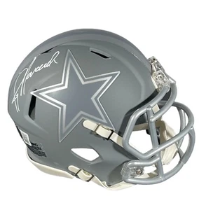 Jay Novacek Signed Dallas Cowboys Slate Mini Helmet Beckett Witness BAS COA - Picture 1 of 3