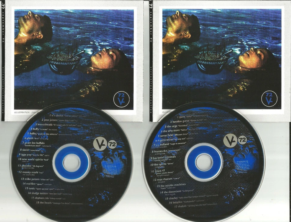 CAKE ARTWORK PROMO 2 CD w/ SKOLD Iggy Pop PLACEBO K’s Choice MONEY MARK Phish  V - Image 1 of 1