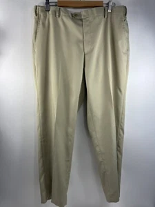 Jos A Bank Golf Pants Men's Sz 38x29 Tan Expandable Waist Tailored Fit Pockets - Picture 1 of 9