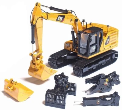 DM 85657 Cat 323 NG Mod HEX Excavator with 4 Attachments 1:50 - Image 1 of 4