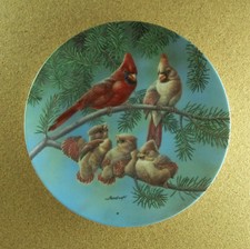 The Singing Lesson Backyard Harmony Plate Joe Thornbrugh #1 Knowles Cardinals