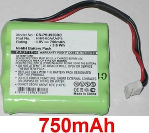 Batterie 750mAh type 8100-911-02101 HHR-60AAA/F4 Pour Philips Pronto RU950 RU960 - Photo 1 sur 1