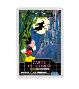 CASTLE OF ILLUSION SEGA MEGA DRIVE MEGADRIVE FRIDGE MAGNET IMAN NEVERA - Picture 1 of 1