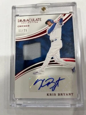 KRIS BRYANT SIGNED 2016 PANINI IMMACULATE #IAMKB GAME USED JERSEY /25 - Image 1 of 2