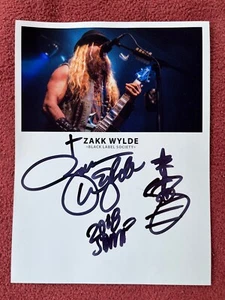 Autograph ZAKK WYLDE-Black Label Society-signed photo 2018 COPENHELL-Ozzy - Picture 1 of 2