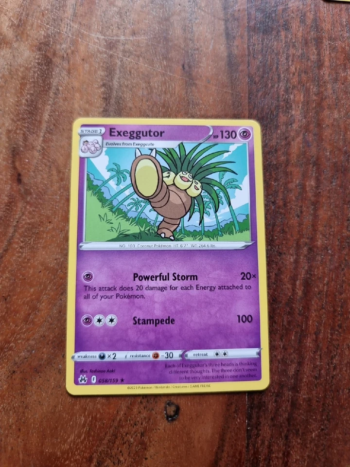 Exeggutor | 058/159 regular Rare | SWSH: Crown Zenith | Pokemon TCG - Image 1 of 1