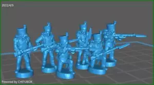 Escaramuza voltigeurs franceses 1812-15 - 15mm tamaño épico - Imagen 1 de 1