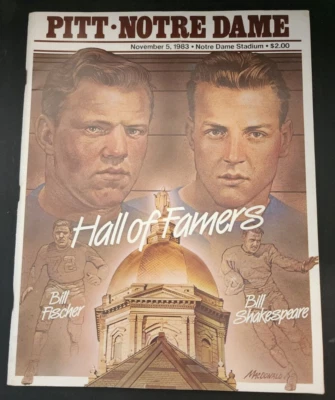 Notre Dame Football Program Notre Dame vs Pittsburgh November 5, 1983 B7:276 - Image 1 of 4