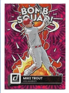 Mike Trout 2022 Donruss Bomb Squad Pink Fireworks #BS-8 - Imagen 1 de 2