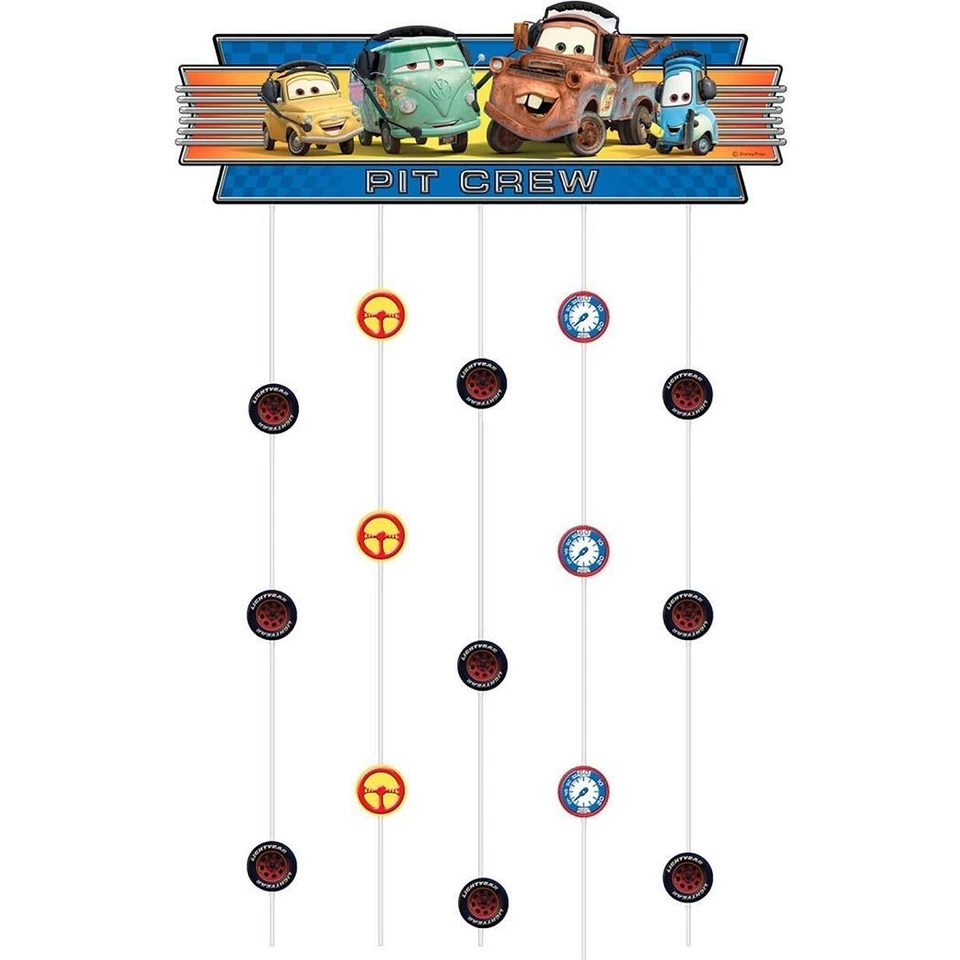 Cars Grand Prix Dream Party Disney Birthday Party Decoration Doorway Curtain - Image 1 of 1