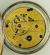 Very Early (January 1858) Waltham Appleton Tracy Co KW Pocket Watch - Runs!
