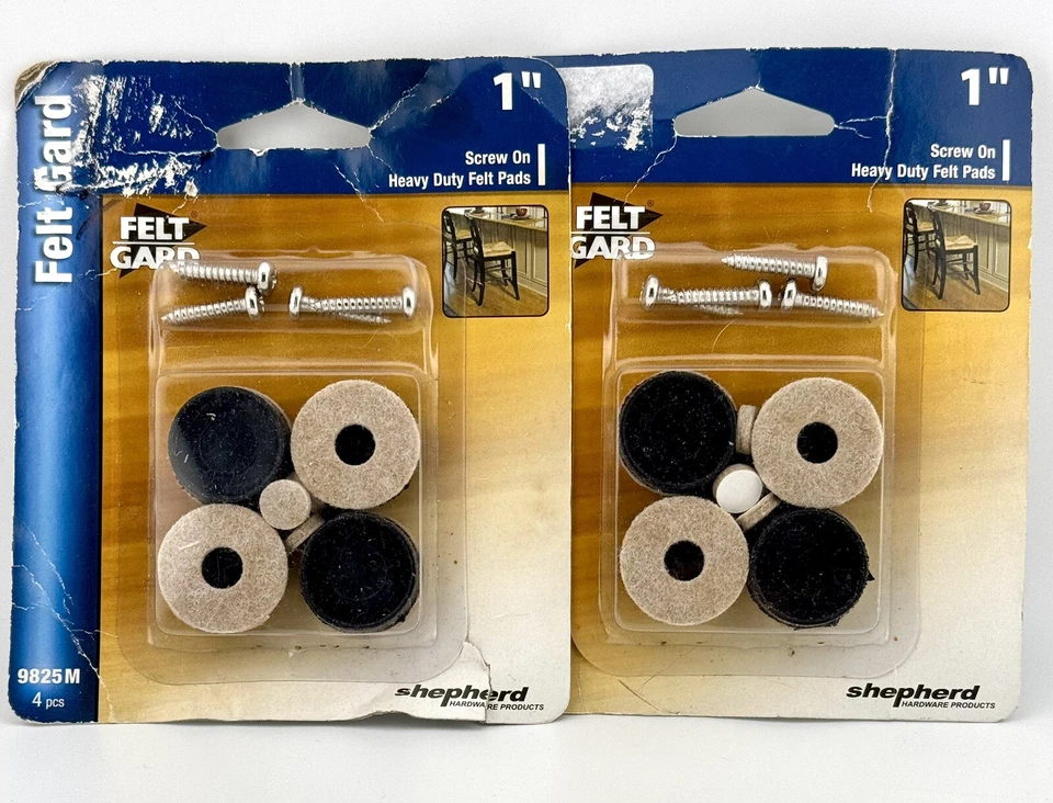 2 Packs Shepherd 9825M Beige Round Heavy Duty Felt Furniture Pads : 4 Per Pk NEW - Image 1 of 3