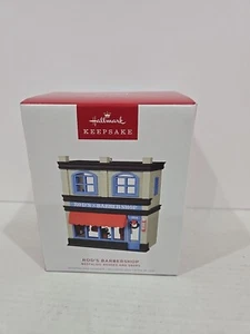 Hallmark 2024 Ornament ROD'S BARBERSHOP Nostalgic Houses And Shops #41 In Series - Picture 1 of 3