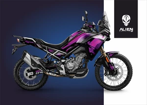 CFMOTO 450MT IBEX450 2024-2025 Graphics kit Decals Stickers Black, Purple - Picture 1 of 4