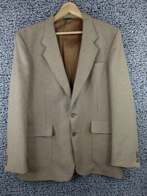 Винтажный Levis действие куртка мужская 42L коричневый две кнопки спортивное пальто сделано США - Изображение 1 из 4