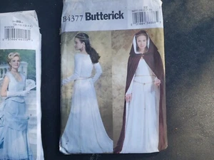 Butterick B4377 Medieval Renaissance Costume Gown Cape Cloak Sewing Pattern 6-12 - Picture 1 of 1