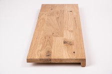 Renovierungsstufe Fensterbank Wildeiche 20mm KGZ Hartwachsöl Naturweiß