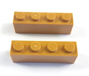 LEGO x2 Medium Nougat Brick 1x4 Réf 3010 - Imagen 1 de 1