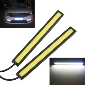 2X 14cm COB SMD 84 LED White Car Vehicle DRL Daytime Running Fog Strip Light - Picture 1 of 4