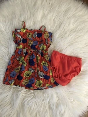 Cherokee baby girl dress with bloomers bright colors Size 18 months - Image 1 of 3