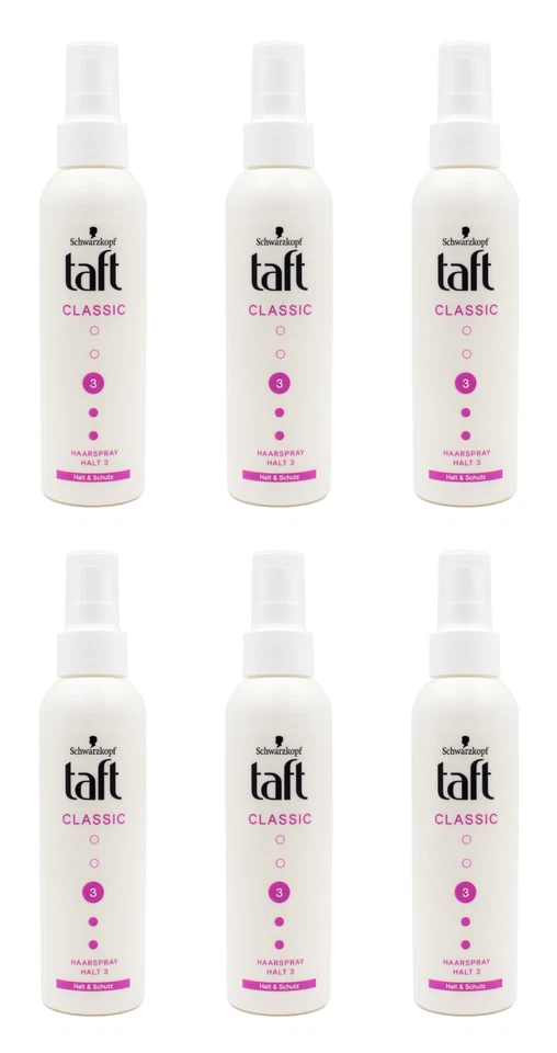 Schwarzkopf Taft Classic Haarspray Pumpspray Halt 3 , 6x150ml EAN4015100437522