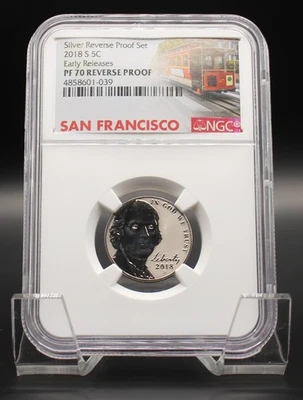 2018-S Jefferson Silver Nickel NGC PF 70 Reverse Proof - EARLY RELEASE - Image 1 of 2
