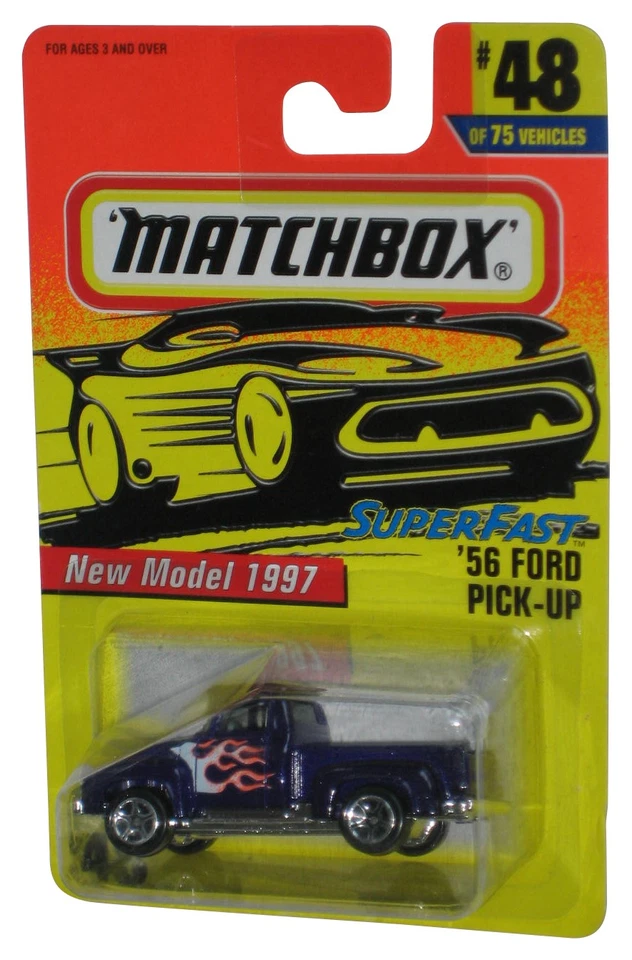 Matchbox Superfast Nuovo Modello 1997 Viola '56 Ford Pick-Up Toy Camion #48/75 - Immagine 1 di 1