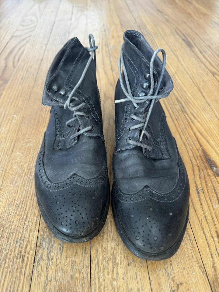 Botas femininas de couro 8,5 - Imagem 1 de 4